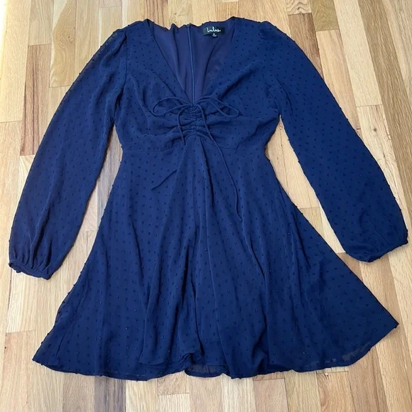 sachin and babi light blue dress Blue High Neck Puff Sleeve Skater Dress  AX Paris